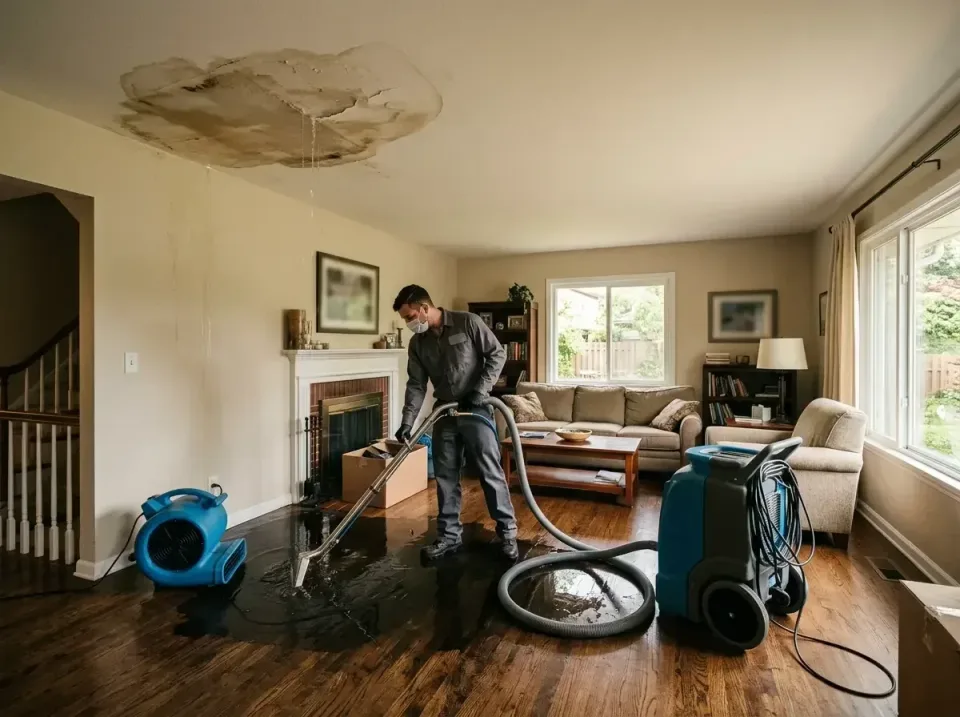 attic-pipe-burst-ceiling-drip-008 — frequently asked questions, Water Damage Restoration & Carpet Care in Deerfield, IL